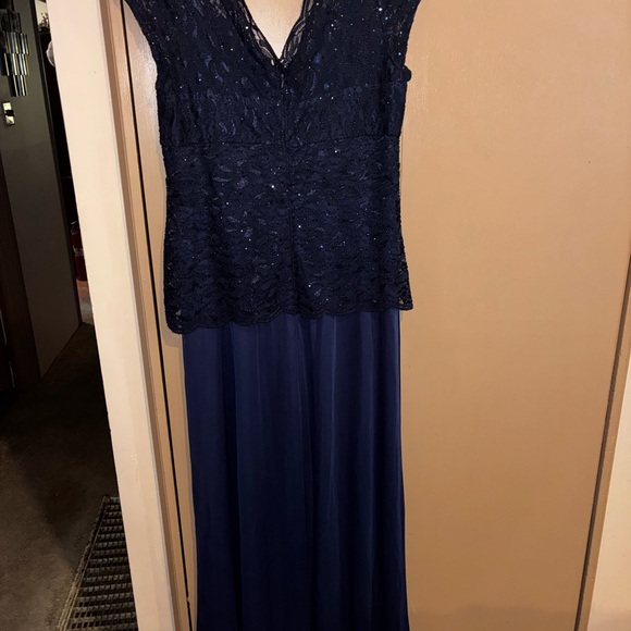 Blu Sage Navy Lace Maxi Dress - Picture 2 of 4